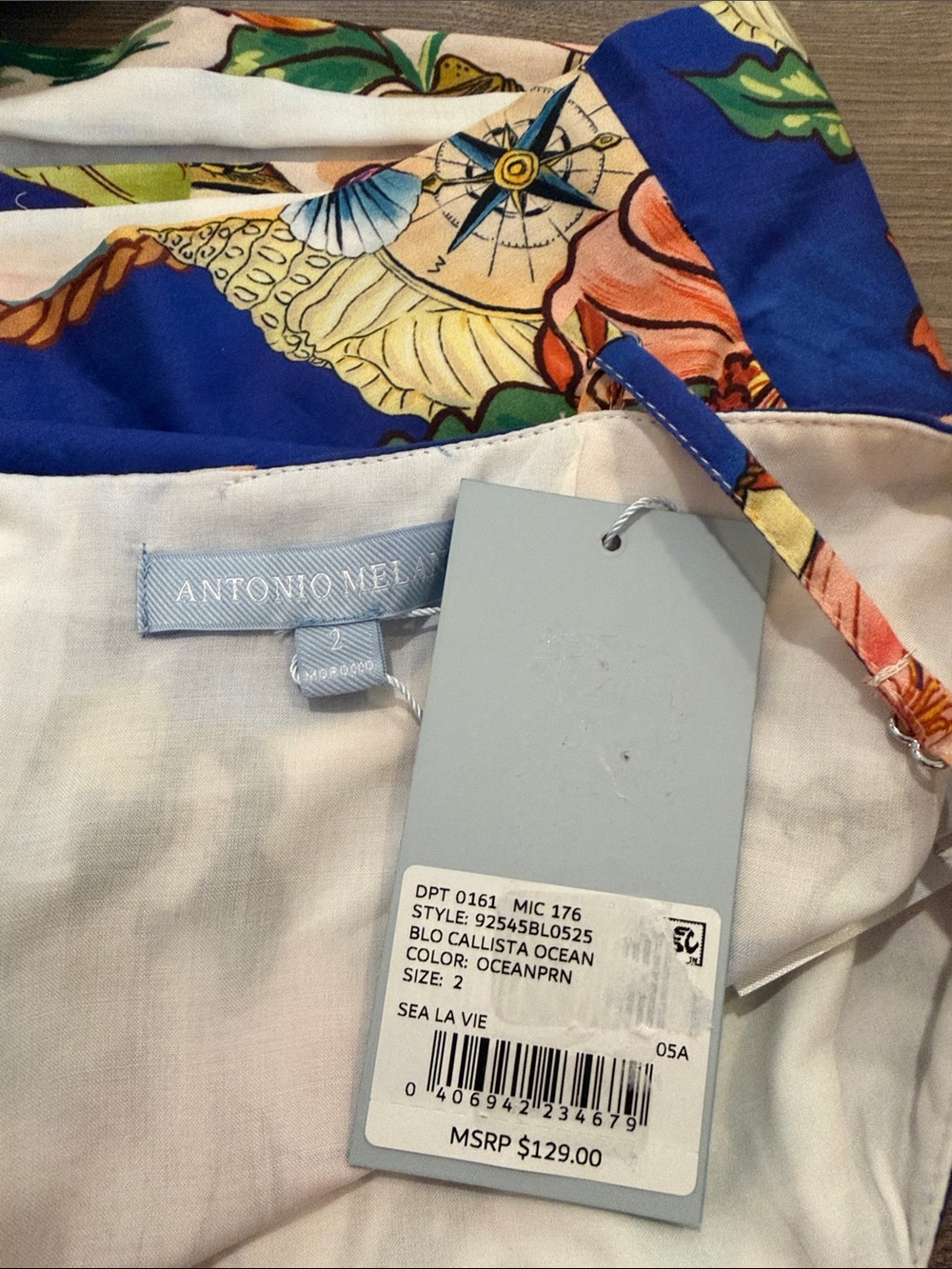 Antonio Melani Callista Ocean Print top - Picture 10 of 12